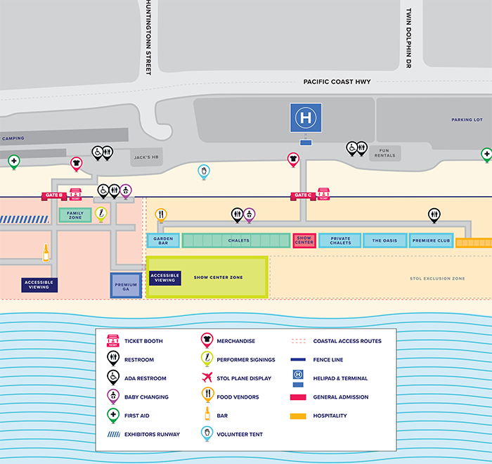 Landing/Check-in Map