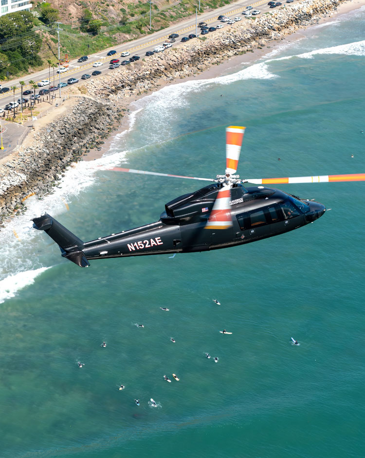 Private helicopter charters from Southern California