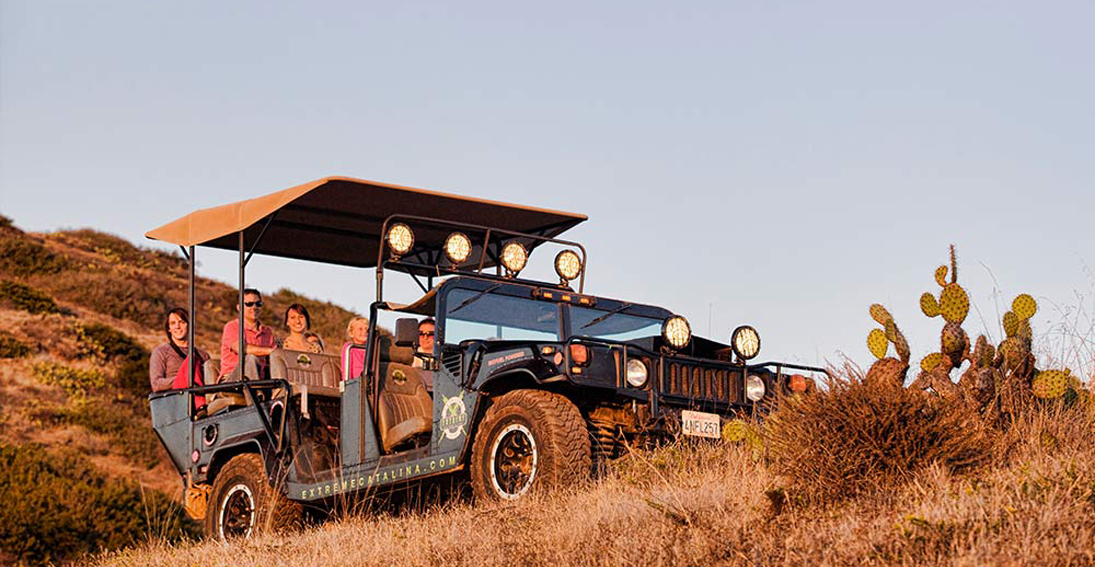 Catalina Island outback tour with helicopter flight and Hummer safari