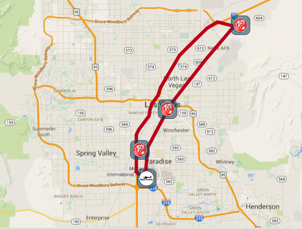 Map of Las Vegas