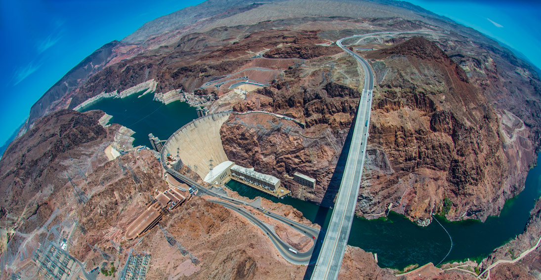 Experience a scenic flight over the Hoover Dam and Lake Mead